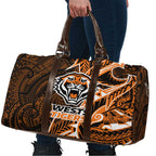 Wests Tigers Travel Bag Polynesian Tribal Tattoo Pacific Sport Art