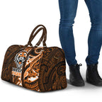 Wests Tigers Travel Bag Polynesian Tribal Tattoo Pacific Sport Art