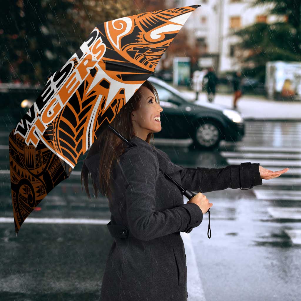 Wests Tigers Umbrella Polynesian Tribal Tattoo Pacific Sport Art
