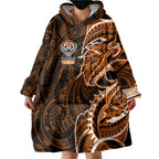 Wests Tigers Wearable Blanket Hoodie Polynesian Tribal Tattoo Pacific Sport Art