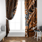 Wests Tigers Window Curtain Polynesian Tribal Tattoo Pacific Sport Art