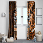 Wests Tigers Window Curtain Polynesian Tribal Tattoo Pacific Sport Art