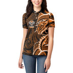 Wests Tigers Women Polo Shirt Polynesian Tribal Tattoo Pacific Sport Art