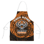 Personalized Wests Tigers Apron Polynesian Tribal Chest and Sleeve Tattoo