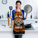 Personalized Wests Tigers Apron Polynesian Tribal Chest and Sleeve Tattoo