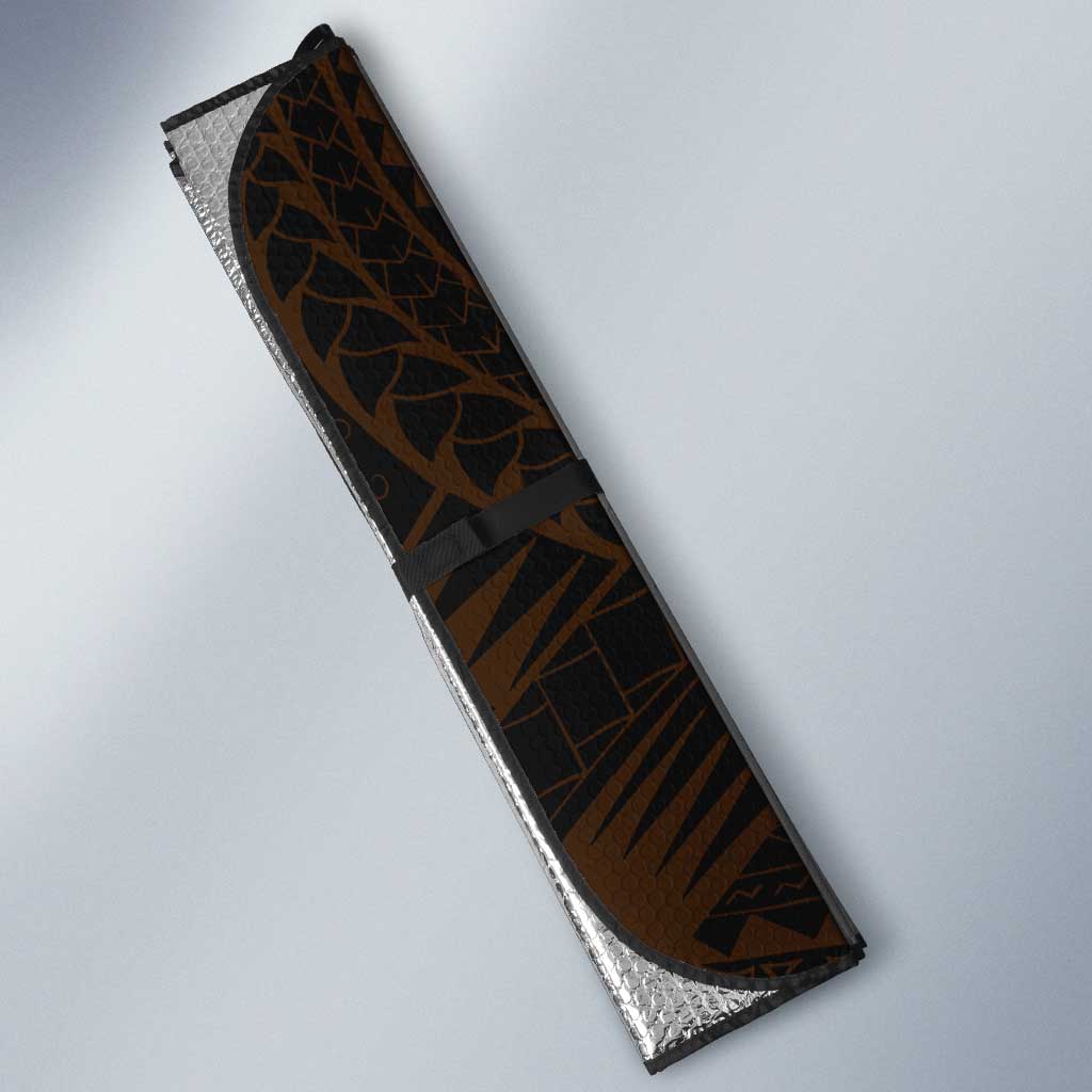 Personalized Wests Tigers Auto Sun Shade Polynesian Tribal Chest and Sleeve Tattoo