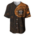 Personalized Wests Tigers Baseball Jersey Polynesian Tribal Chest and Sleeve Tattoo