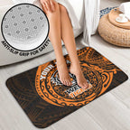 Personalized Wests Tigers Bathroom Set Polynesian Tribal Chest and Sleeve Tattoo