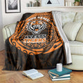 Personalized Wests Tigers Blanket Polynesian Tribal Chest and Sleeve Tattoo