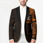 Personalized Wests Tigers Blazer Polynesian Tribal Chest and Sleeve Tattoo