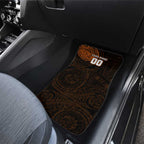 Personalized Wests Tigers Car Mats Polynesian Tribal Chest and Sleeve Tattoo