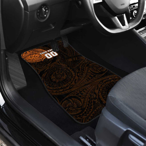 Personalized Wests Tigers Car Mats Polynesian Tribal Chest and Sleeve Tattoo
