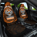 Personalized Wests Tigers Car Seat Cover Polynesian Tribal Chest and Sleeve Tattoo