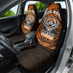 Personalized Wests Tigers Car Seat Cover Polynesian Tribal Chest and Sleeve Tattoo