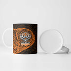Personalized Wests Tigers Ceramic Mug Polynesian Tribal Chest and Sleeve Tattoo
