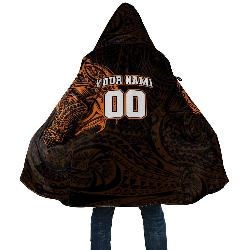 Personalized Wests Tigers Cloak Polynesian Tribal Chest and Sleeve Tattoo