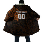 Personalized Wests Tigers Cloak Polynesian Tribal Chest and Sleeve Tattoo