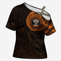 Personalized Wests Tigers Cross Shoulder Shirt Polynesian Tribal Chest and Sleeve Tattoo