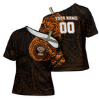 Personalized Wests Tigers Cross Shoulder Shirt Polynesian Tribal Chest and Sleeve Tattoo