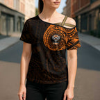 Personalized Wests Tigers Cross Shoulder Shirt Polynesian Tribal Chest and Sleeve Tattoo