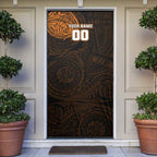 Personalized Wests Tigers Door Cover Polynesian Tribal Chest and Sleeve Tattoo