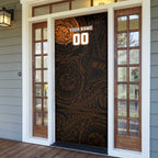 Personalized Wests Tigers Door Cover Polynesian Tribal Chest and Sleeve Tattoo