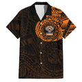 Personalized Wests Tigers Family Matching Puletasi and Hawaiian Shirt Polynesian Tribal Chest and Sleeve Tattoo
