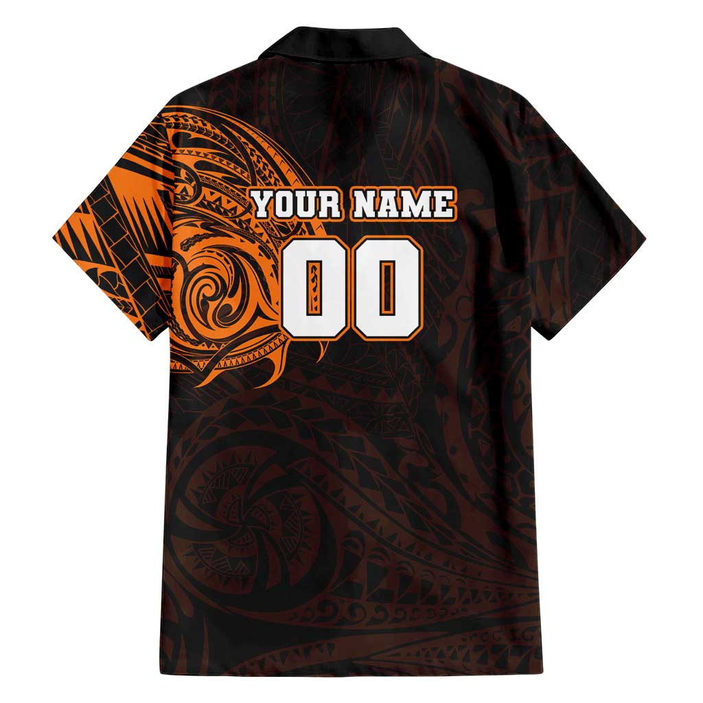 Personalized Wests Tigers Family Matching Puletasi and Hawaiian Shirt Polynesian Tribal Chest and Sleeve Tattoo