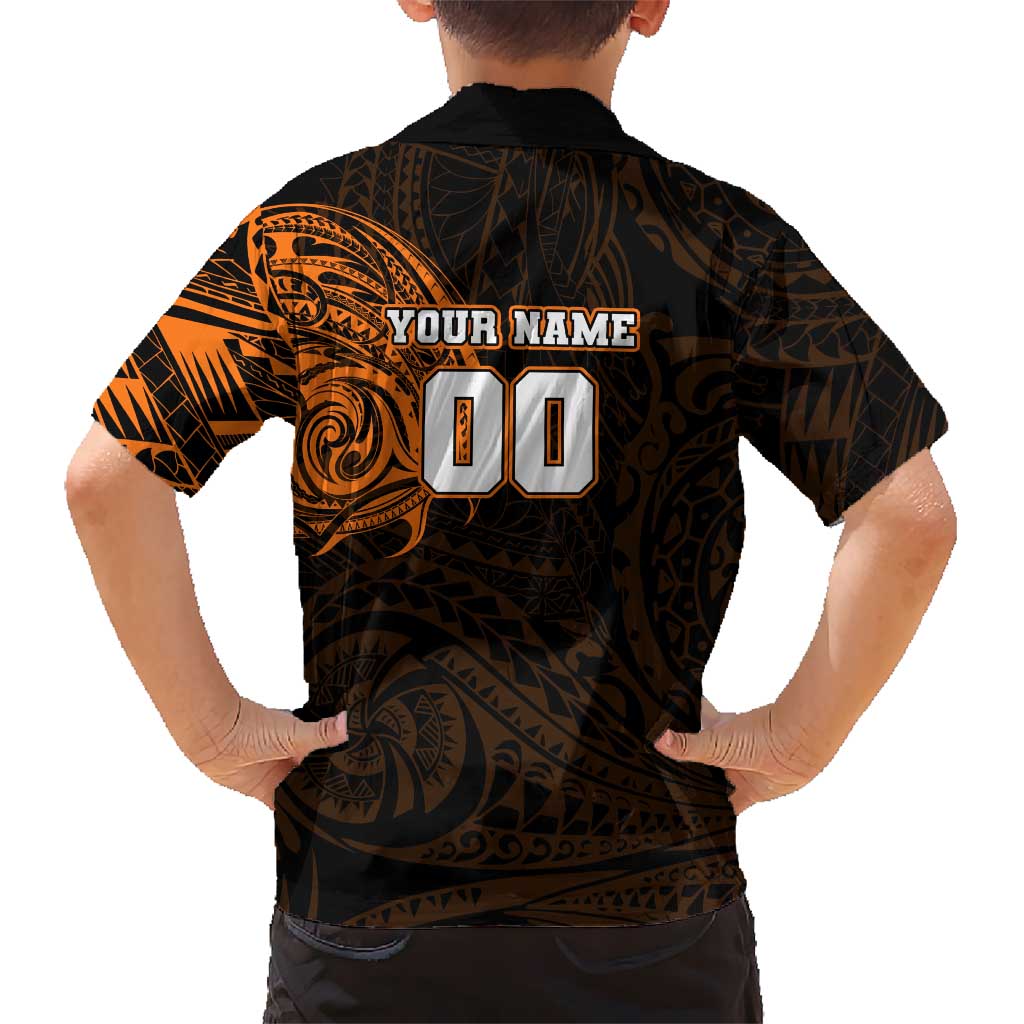 Personalized Wests Tigers Family Matching Summer Maxi Dress and Hawaiian Shirt Polynesian Tribal Chest and Sleeve Tattoo