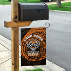 Personalized Wests Tigers Garden Flag Polynesian Tribal Chest and Sleeve Tattoo