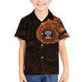 Personalized Wests Tigers Kid Hawaiian Shirt Polynesian Tribal Chest and Sleeve Tattoo