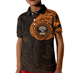 Personalized Wests Tigers Kid Polo Shirt Polynesian Tribal Chest and Sleeve Tattoo