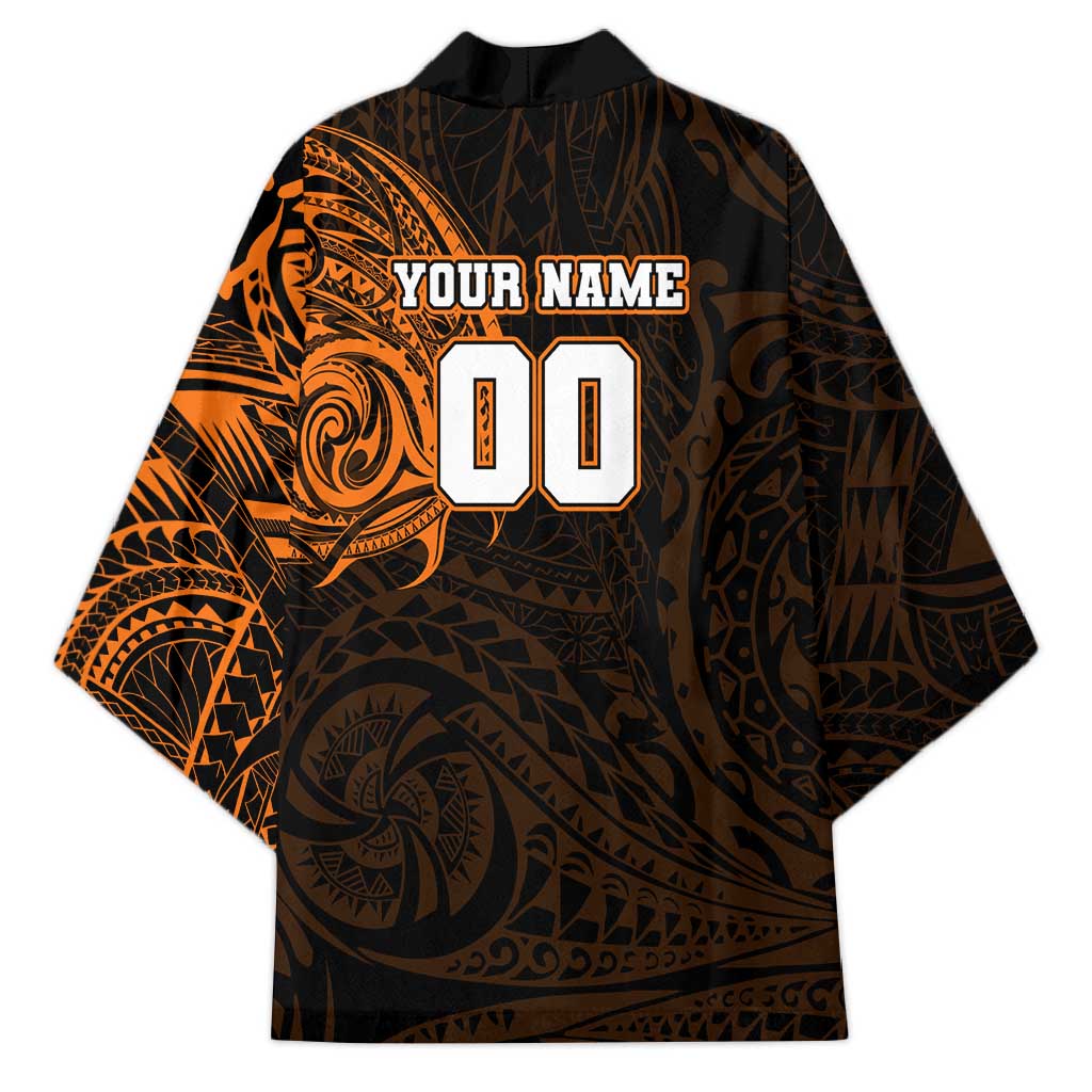 Personalized Wests Tigers Kimono Polynesian Tribal Chest and Sleeve Tattoo
