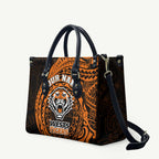 Personalized Wests Tigers Leather Bag Polynesian Tribal Chest and Sleeve Tattoo