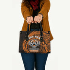Personalized Wests Tigers Leather Bag Polynesian Tribal Chest and Sleeve Tattoo
