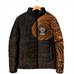 Personalized Wests Tigers Padded Jacket Polynesian Tribal Chest and Sleeve Tattoo
