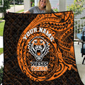 Personalized Wests Tigers Quilt Polynesian Tribal Chest and Sleeve Tattoo