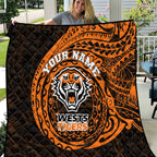 Personalized Wests Tigers Quilt Polynesian Tribal Chest and Sleeve Tattoo