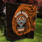Personalized Wests Tigers Quilt Polynesian Tribal Chest and Sleeve Tattoo