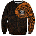 Personalized Wests Tigers Sweatshirt Polynesian Tribal Chest and Sleeve Tattoo