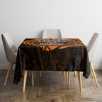 Personalized Wests Tigers Tablecloth Polynesian Tribal Chest and Sleeve Tattoo