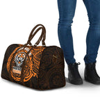 Personalized Wests Tigers Travel Bag Polynesian Tribal Chest and Sleeve Tattoo