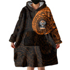 Personalized Wests Tigers Wearable Blanket Hoodie Polynesian Tribal Chest and Sleeve Tattoo