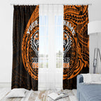 Personalized Wests Tigers Window Curtain Polynesian Tribal Chest and Sleeve Tattoo