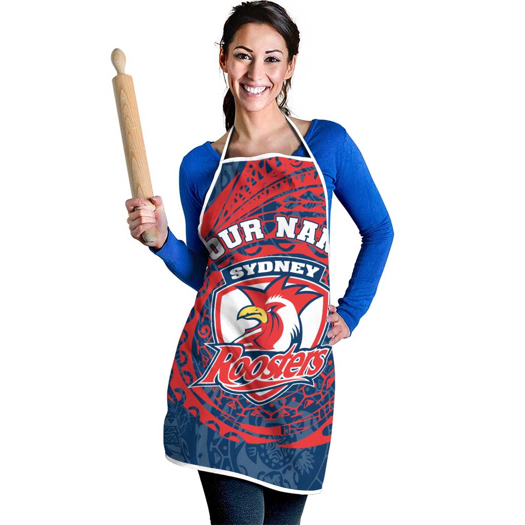 Personalized Sydney Roosters Apron Polynesian Tribal Chest and Sleeve Tattoo