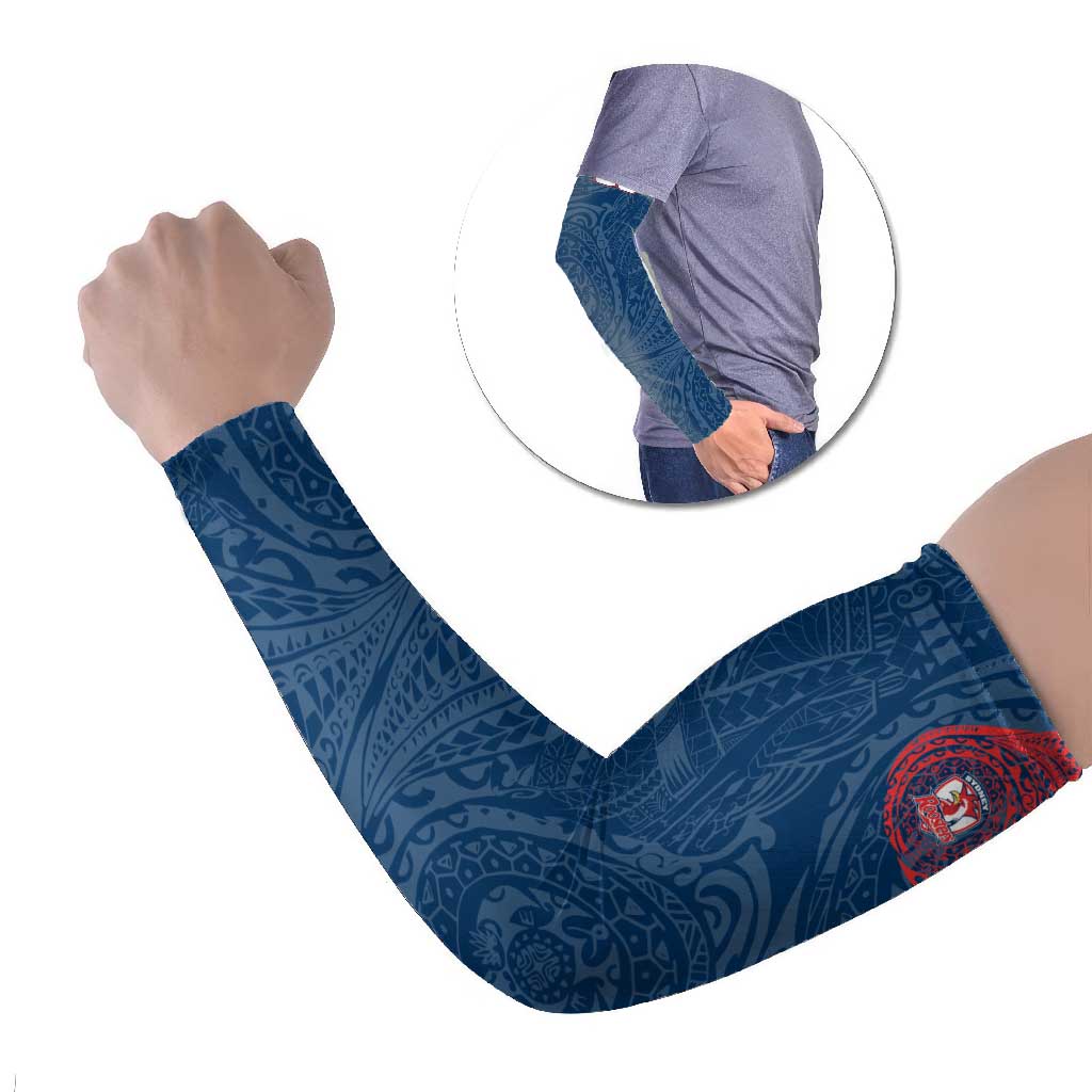 Personalized Sydney Roosters Arm Sleeves Polynesian Tribal Chest and Sleeve Tattoo