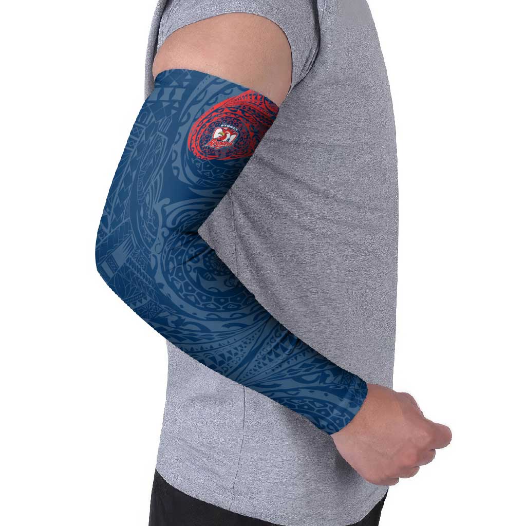 Personalized Sydney Roosters Arm Sleeves Polynesian Tribal Chest and Sleeve Tattoo