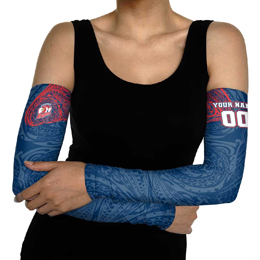 Personalized Sydney Roosters Arm Sleeves Polynesian Tribal Chest and Sleeve Tattoo