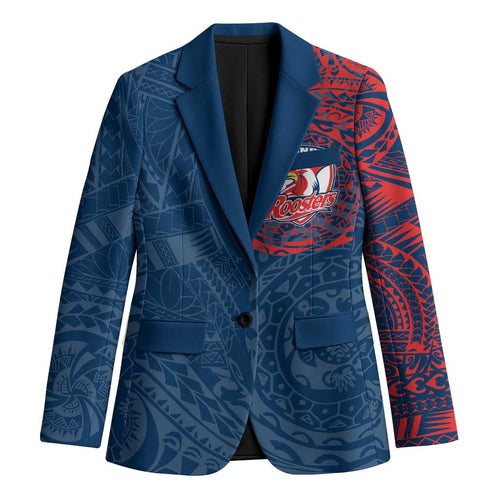 Personalized Sydney Roosters Blazer Polynesian Tribal Chest and Sleeve Tattoo