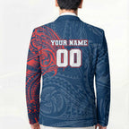 Personalized Sydney Roosters Blazer Polynesian Tribal Chest and Sleeve Tattoo